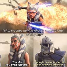 Ahsoka Tano *ૢ✧ (@dailytano) auf Instagram: „I'm so sorry for this one. But  the text fits so good for th… | Star wars humor, Star wars ahsoka, Funny  star wars memes