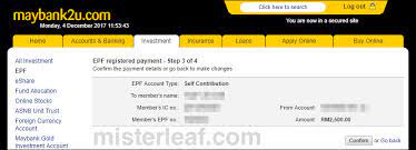Mahu lihat penyata terkini kwsp di website internet. How To Pay Epf Self Contribution Online Misterleaf