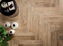 Nice Design Instead Of All Planks Going Same Direction And The Square Insets Maybe You Could Add More Col Wood Look Tile Wooden Floor Tiles Wood Tiles Design