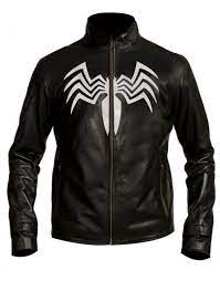 Eddie Brock Spider Man 3 Venom Logo Jacket William Jacket Men S Leather Jacket Leather Jacket Men Faux Leather Jackets