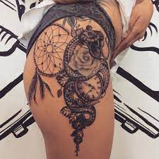 A female's thighs hands down are their most seductive part and these thigh tattoos displayed here will give you great ideas on designs. 125 Beautiful And Sexy Thigh Placement Tattoo Ideas Body Tattoo Art