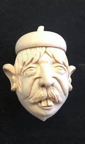 Pirate basswood carving in progress, needs detail and paint