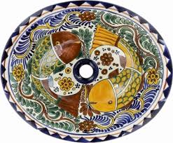oval drop in mexican ceramic sinks
