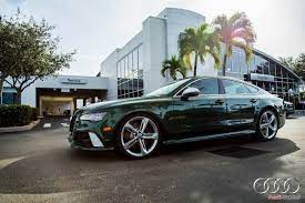 Verdant Green Audi Rs7 For Sale In Florida Carscoops Audi Audi Rs7 Old Mercedes