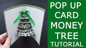 Cool Pop Up Card Money Tree Surprise Your Family Christmas Gift Craft Dollar Tutori Christmas Crafts For Gifts Money Gifts Christmas Christmas Money