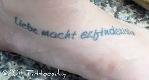 'quote inspired by nietzsche' tattoo on the right side of her torso. German Tattoo Quotes Quotesgram