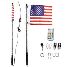 Led american flag kit for the back of your polaris slingshot. 12v 3ft 4ft 5ft Led 4wd Strip Rgb Color Whip America Usa Flag Light With Remote Control For Jeep Atv Utv Rzr Motorcycle Accessories Alexnld Com