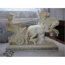 Width 14.7 cm height 42.5 cm lot sent by registered mail. Sculpture Stands 5 12 Inches High Weighs 660 Gr With Signature Sculpture By Santini Roman Chariot Hand Crafted In Italy European Art Art Collectibles