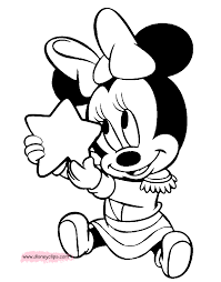 Goofy coloring pages feature this endearing friend of mickey mouse along with his other friends like donald duck, minnie mouse and pluto in different themes and backgrounds. Disney Baby Minnie Coloring Pages