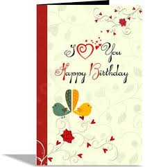 Outline of a small, chirping bird, twitter's icon. Alwaysgift I Love You Happy Birthday Greeting Card Greeting Card Price In India Buy Alwaysgift I Love You Happy Birthday Greeting Card Greeting Card Online At Flipkart Com