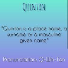 Baby Names Quinton Place Names Names