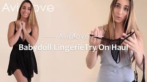 Babydoll LingerieTry On Haul | Avidlove ft. Christina Khalil - YouTube
