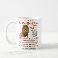 Son In Law Coffee Mug Zazzle Com Mugs Coffee Mugs Funny Mugs