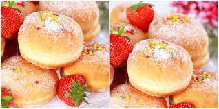 Donat Mini Isi Strawberry Resep Resep Makanan Resep Kue