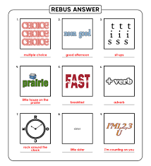 Its a great way to practice literacy while working on reasoning skills. 10 Best Printable Rebus Puzzles With Answers Printablee Com