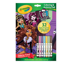 Explore these monster high coloring pages your kid would love to color. Coloring Activity Pad With Markers Monster High Crayola