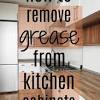 Your kitchen cupboards and drawers can become a magnet for all sorts of grease and grime, especially the ones closest to your cooker. 1