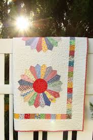 Could be worse, right?) i know this because i remember appliqueing the dresden blocks while watching the 2010 winter olympics. Vintage Inspired Dresden Plate Quilt Finish Diary Of A Quilter A Quilt Blog