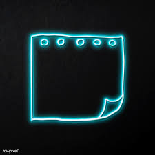 Download Premium Vector Of Blue Neon Note Paper Template Vector 2100835 In 2020 Wallpaper Iphone Neon Neon Blue Wallpaper Iphone