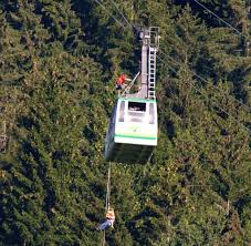 Gut eine woche nach dem unfall an der zugspitzseilbahn haben fachleute die beschädigte kabine geborgen. Unfall Im Allgau 20 Urlauber Bleiben Uber Nacht In Seilbahn Gefangen Welt
