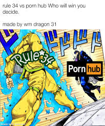 Rule 34 vs porn hub meme : rlostpause