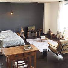 毎度の配置替え ダイニングテーブルを買ったら どんな配置がいいかなーと デスクを代わりにして 配置 ダイニングテーブル欲しーい 古道具のある暮らし 賃貸インテリア 一人暮らしインテリア truckfurniture 無印良品 ワンルームインテリア