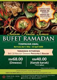 Nikmati hidangan dan juadah berbuka puasa yang bertemakan 'warisan tradisi asia buffet' di hotel amari johor bahru bermula pada 19 mei 2018 hingga 14 jun. Pakej Buffet Ramadhan 2020 Hotel Restoran Di Johor Bahru