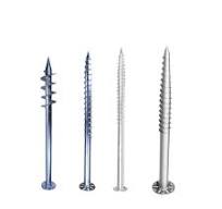 [Hot Item] Custom Adjustable Solar Ground Screw Pole Anchor Galvanized  Earth Ground Screw for Solar System Mount