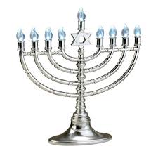 Chanukah menorah gold tin candle holder 44 candles included travel kit gift. Rite Lite 11 5 Traditional Style Led Electric Hanukkah Menorah Silver Target