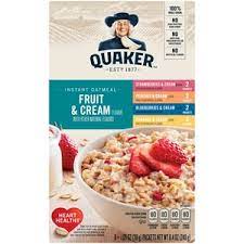 Quaker oats offers great flavors to choose from. Quaker Oats Instant Oatmeal Fruit And Cream Variety Pack Cvs Pharmacy