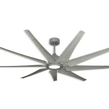 Why we love large ceiling fans. 72 Troposair Liberator Wifi Indoor Outdoor Smart Ceiling Fan Brushed Nickel With Stone Blades Led Array Light