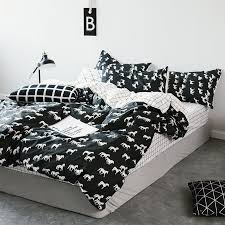 Black And White King Comforter Set On Sale Horse Themed Bedding Bedspread Bedroom Sets For Girls Shabby Chic Bedrooms White Bed Set Cheap Bedding Sets