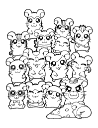 Free printable hamtaro coloring pages. Hamtaro Characters Coloring Page Cartoon Coloring Pages On Cartoon Coloring Pages Cute Coloring Pages Coloring Pages To Print
