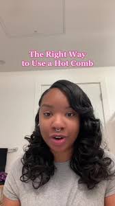 The Right Way to Use a Hot Comb 💕 Addressing a common mistake I see p...