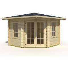 Lasita Maja Gartenhaus Aruba 1 Holzhaus 3x3m 40mm Natur Mygardenhome