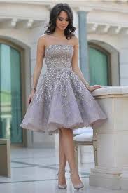 Elegant Sequin Strapless Sleeveless Knee Length Cocktail Dresses Vestidos Belos Vestidos Vestidos Incriveis