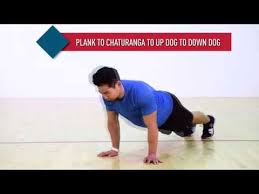Vinyasa Plank To Chaturanga To Upward Dog To Downward Dog Youtube