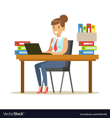 Image result for happy woman at desk