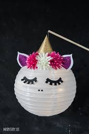 Einhorn Laterne Basteln Schnelle Diy Idee Mrsberry Kreativ Studio Laternen Basteln Laterne Basteln Luftballon Lampion Basteln