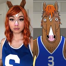 Halloween, costume, cosplay, horse, bojack, horseman, bojack horseman, netflix, netflix, series bojack, bojack horseman, bojackhorseman, horseman, diane nguyen, alison brie, will arnett, tv. Bojack Horseman Secretariat Cosplay Bojackhorseman