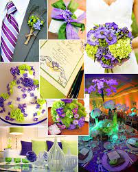Stand Out In Style With These 10 Unique Wedding Color Combos Lime Green Weddings Purple And Green Wedding Green Wedding Colors