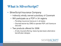 About silverscript and their part d prescription drug plans. Ppt Todd R Rooker President Silverscript Insurance Co Powerpoint Presentation Id 5806966
