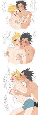 cloud strife final fantasy final fantasy vii male male only  nipple play yaoi zack fair 
