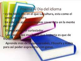 Poesía · 9 years ago. Poema Al Dia Del Idioma Cristian Garcia
