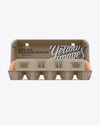 Download Open Kraft Egg Container Front View In Packaging Mockups On Yellow Images Object Mockups Design Mockup Free Egg Container Mockup Free Download PSD Mockup Templates