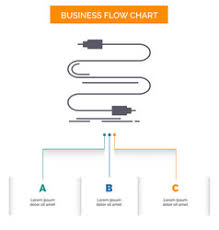 Audio Cable Cord Sound Wire Business Flow Chart Vector Image