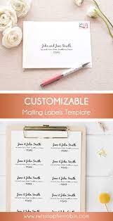 Printable Mail Address Label Template Hand Lettered Calligraphy Printable Mail Labels For Wedding Invitations And Announcements Print Address Labels Addressing Wedding Invitations Printing Labels