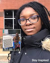 Eniola Shokunbi is 12 years old and had a big worry. Her classroom's air  wasn't clean enough. So she wrote a letter to scientists at the University  of Connecticut. She asked them
