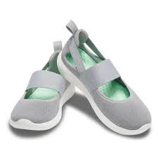 Crocs damen schuhe in allen formen und farben. Crocs Literide Mary Jane Damen Sandale Freizeitschuh 206082 Grau Crocs Direkt Bestellen