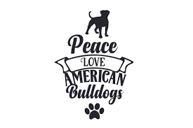 Download Peace Love American Bulldogs Svg Cut File By Creative Fabrica Crafts Creative Fabrica PSD Mockup Templates